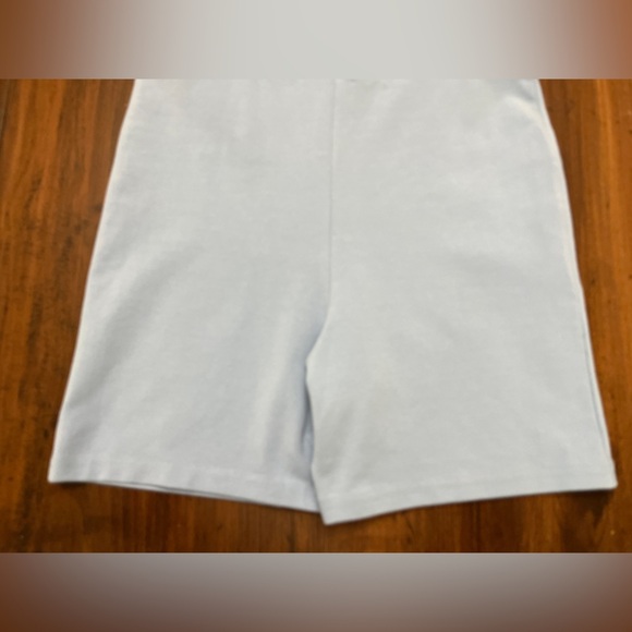 Madewell Biker Unitard Size Large Dusty Blue Activewear Athleisure Beach Summer - Picture 8 of 15